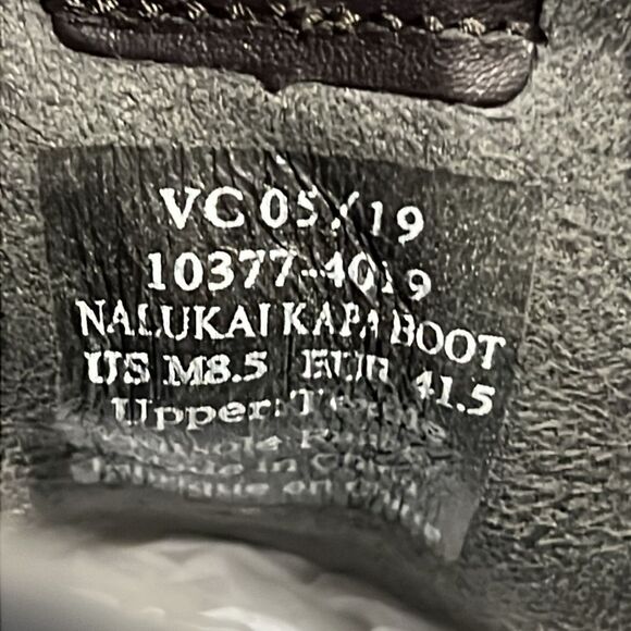 🏝️🌊☀️ OLUKAI Nalukai Kapa Boot Sneakers Men Sz 8.5 - Black Textile - PERFECT! - Picture 11 of 11